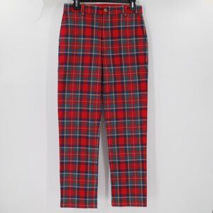 Vineyard Vines Pants Boys 18 L29 Straight Leg Tartan Plaid Golf Chino Flat Front